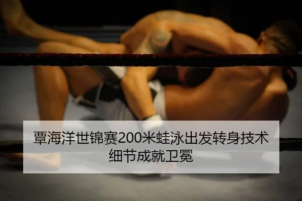 覃海洋世锦赛200米蛙泳出发转身技术细节成就卫冕